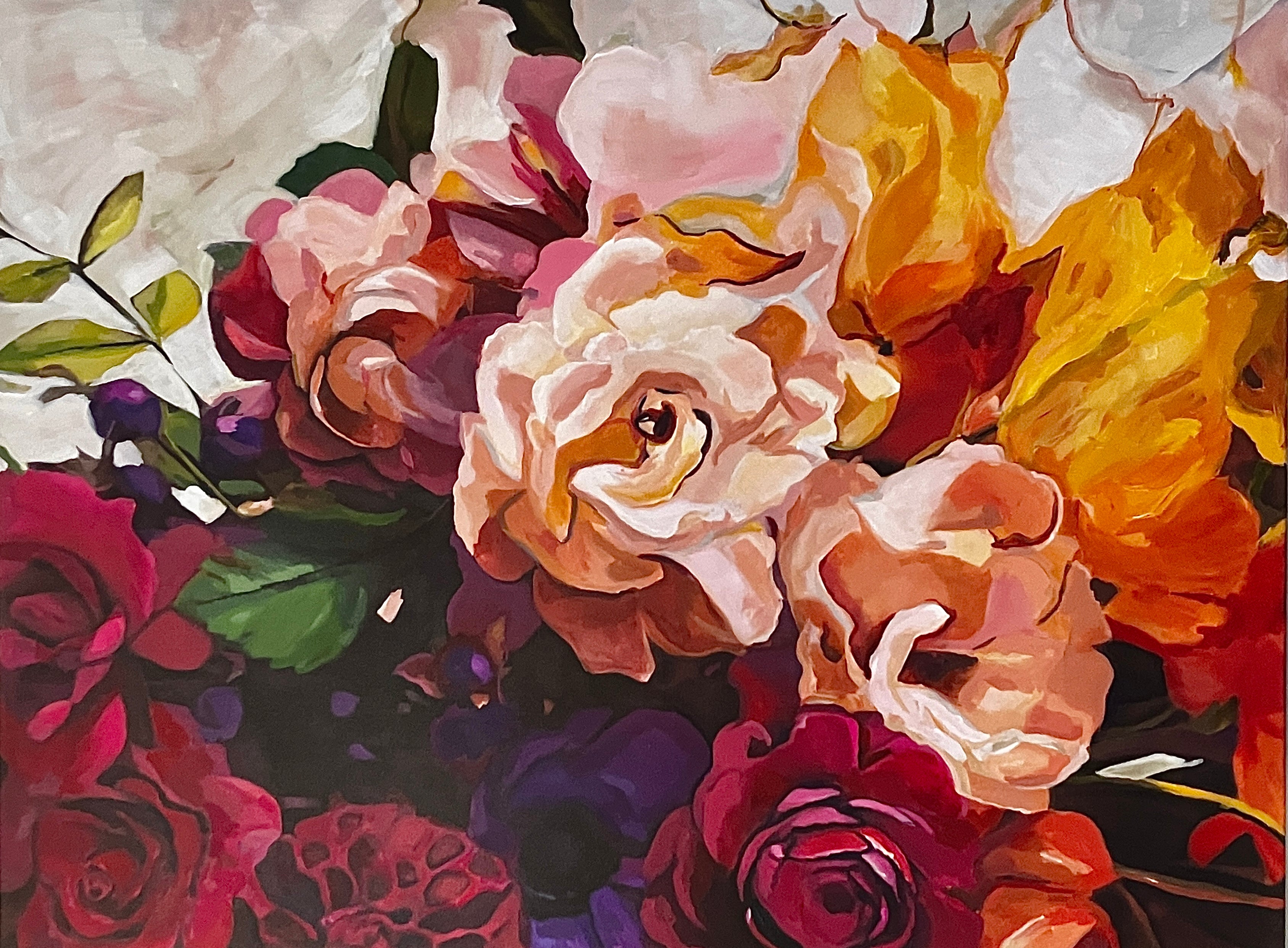 Splendor - floral 36”x48”