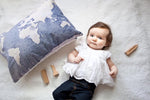 World Map Painting- Baby Blanket