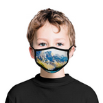 CHILD Size Face Masks - Mountains, TEN PEAKS Painting