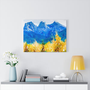 Three Sisters Mountains Canvas Gallery Wrap