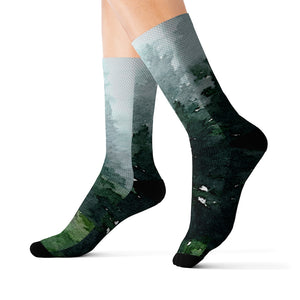 RED WOODS FORESTS- Art Socks