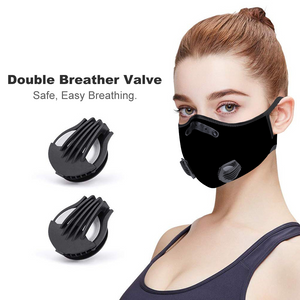 Solid Black Face Mouth Mask Protective Mask