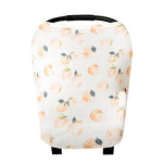 PEACH ROSES- Nursing cover, car seat cover, shopping cart cover or infinity scarf