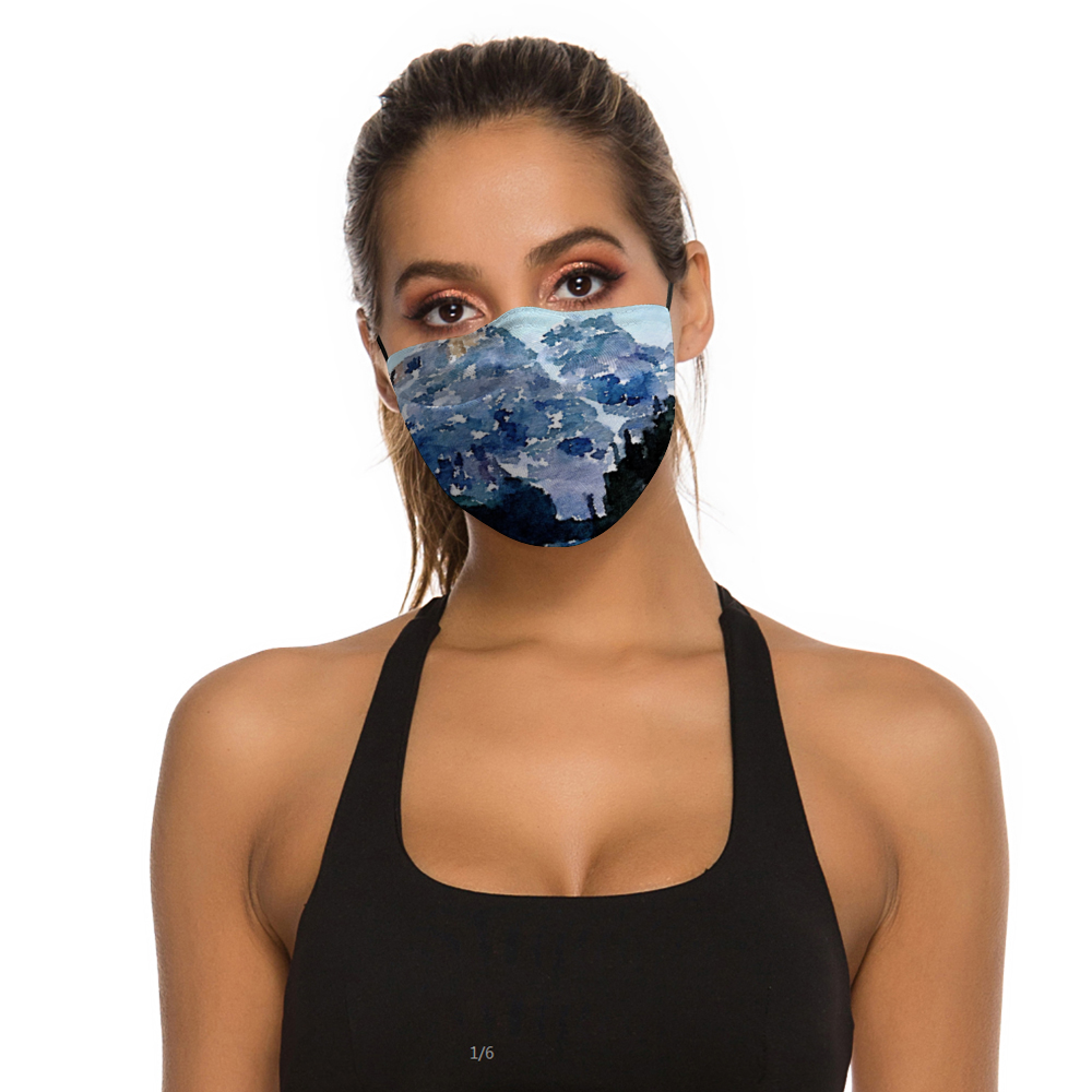 COOL WATERS Mountain Face Masks Dust Mask with Filter Element, Multiple Spare Filter Cartridges