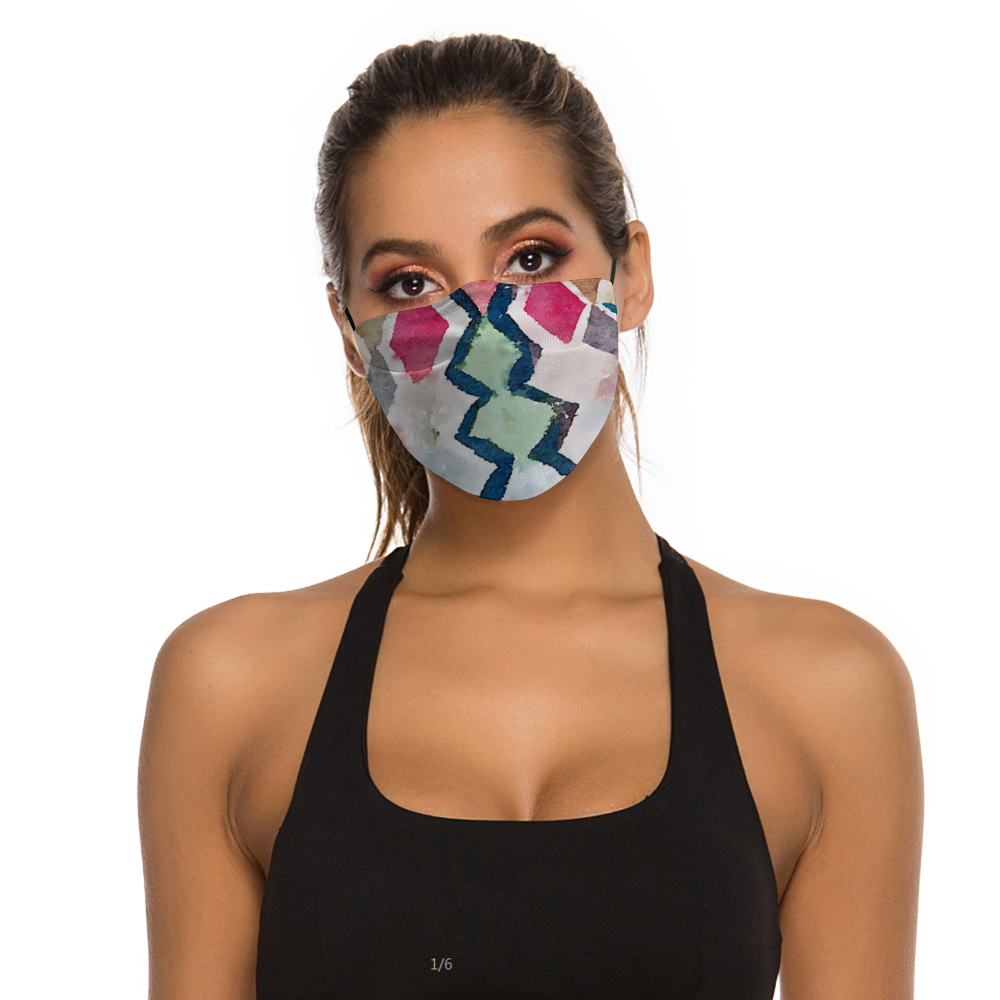 Abstract Art Face Masks Dust Mask with Filter Element, Multiple Spare Filter Cartridges