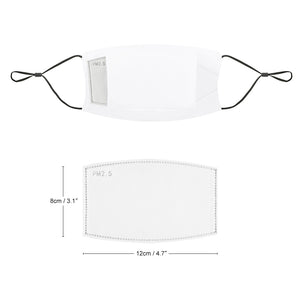 Customizable Face Masks Dust Mask with Filter Element, Multiple Spare Filter Cartridges