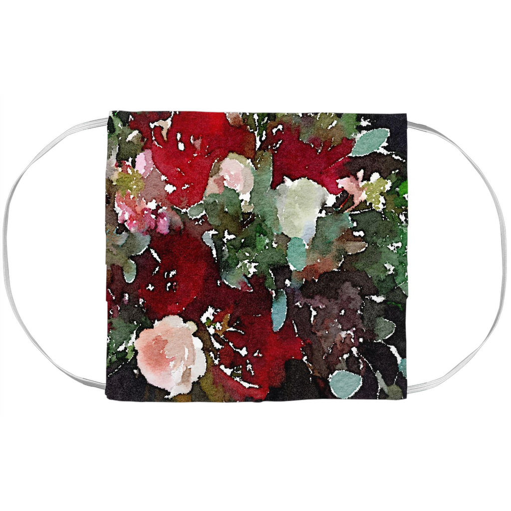 Foxglove Red Floral -Face Mask Covers