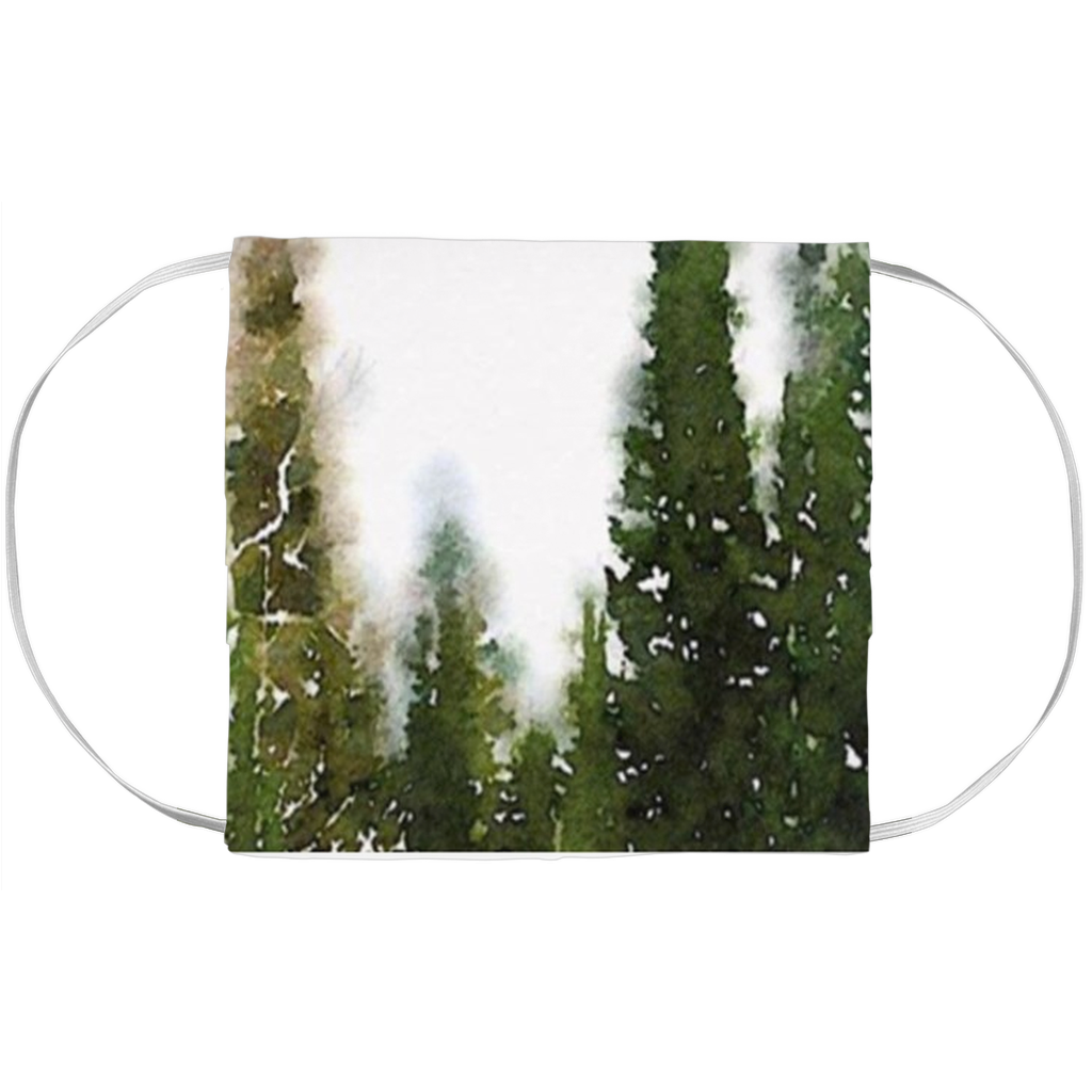Pine Trees Painting- Face Mask Covers