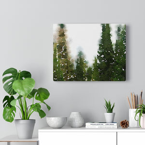 Pine Trees Canvas Gallery Wrap