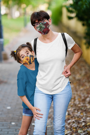 Floral Face Masks Dust Mask with Filter Element, Multiple Spare Filter Cartridges